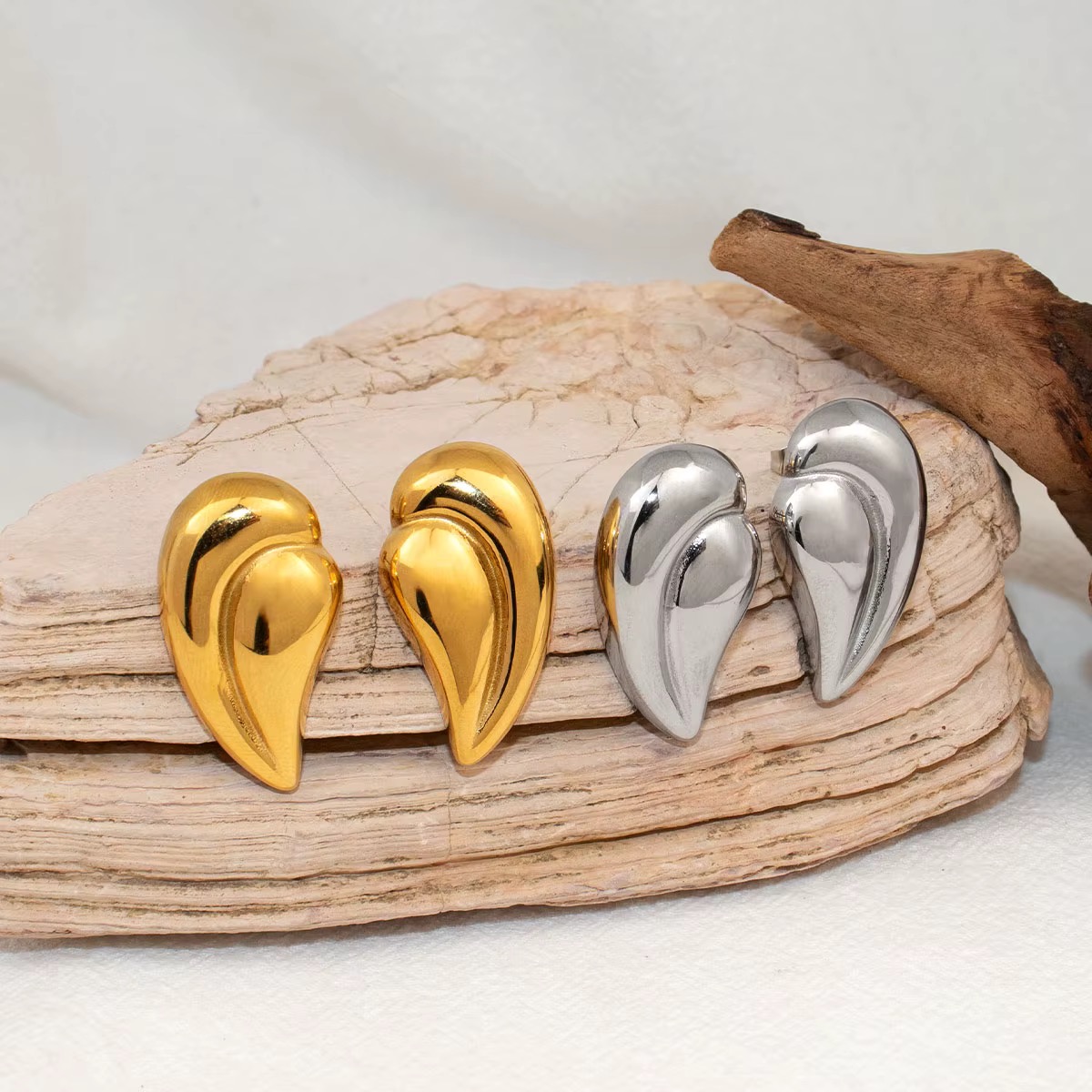 Angel Wings Stud Earrings