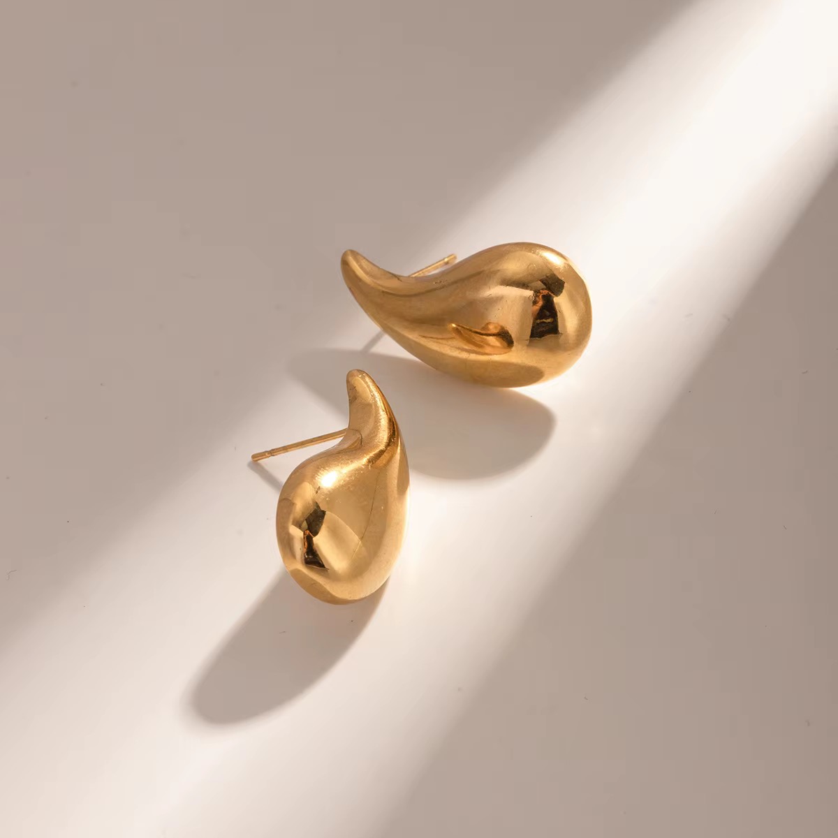 Teardrop Stud Earrings