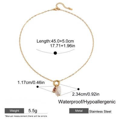 Freshwater Pearl Birthstone Pendant Necklace