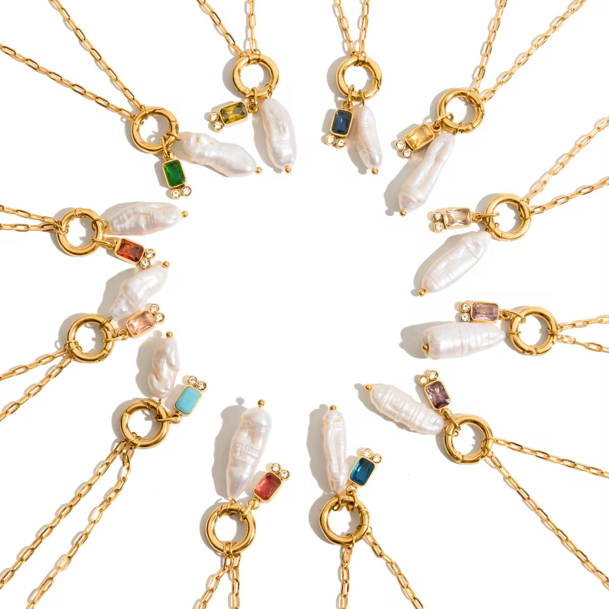 Freshwater Pearl Birthstone Pendant Necklace - Image 4