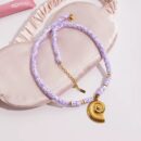 Clay Shell Conch Pendant Necklace